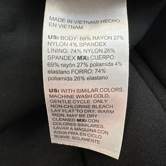 Chico's Pants Size 1 P Petite 8P Medium Black Juliet Slimming Women Dress Pants - Picture 13 of 14